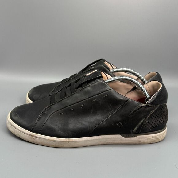 Kizik Las Vegas Men 11 Black Leather Hands-Free Athletic Sneaker Slip-On Low Top main image 5